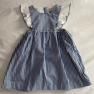 Jacadi striped dress and bloomer set